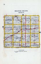 Branch County, Michigan State Atlas 1916 Automobile and Sportsmens Guide